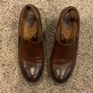 boc Brown Leather Women's Mules